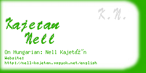 kajetan nell business card